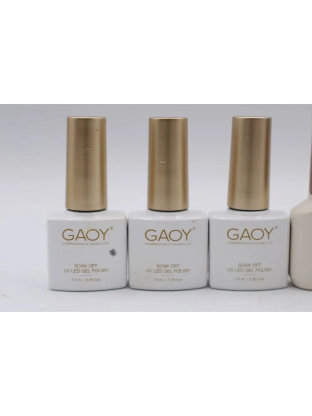 GAOY Gel Polish Set Soak Off UV LED 7.3ml & 6.5ml Nail Colors & Top Coat